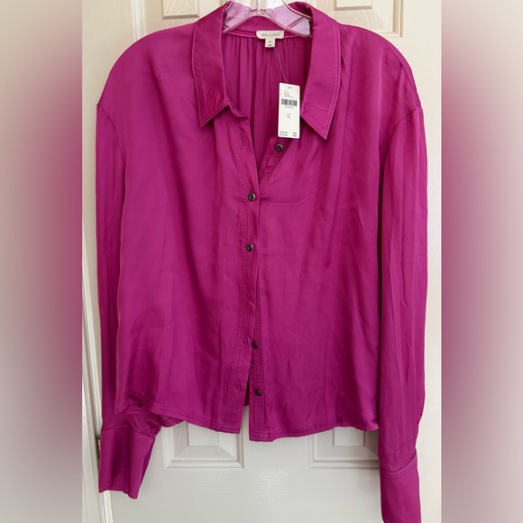 Pilcro Tops - PILCRO $108 Pink Button-Up Blouse